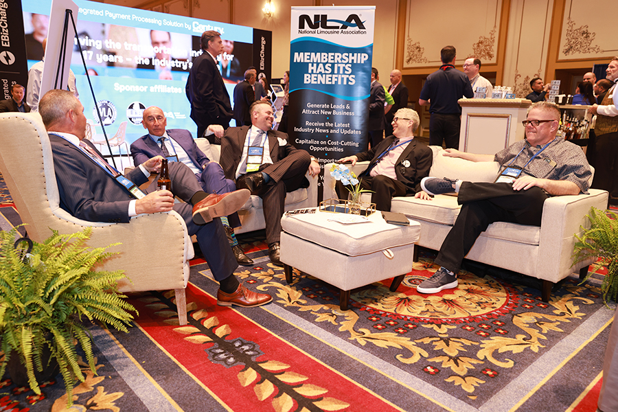 members sitting down on couches